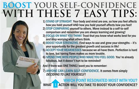 Boost Self Confidence With These Easy Tips Infographic The Launchpad The Coaching Tools