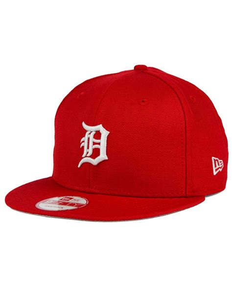 Lyst Ktz Detroit Tigers C Dub 9fifty Snapback Cap In Red For Men