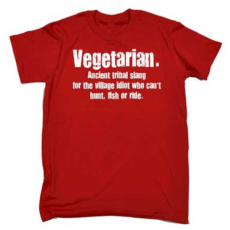 Vegetarian Slang Mens T Shirt Funny Birthday T Present Him Cooking Ebay
