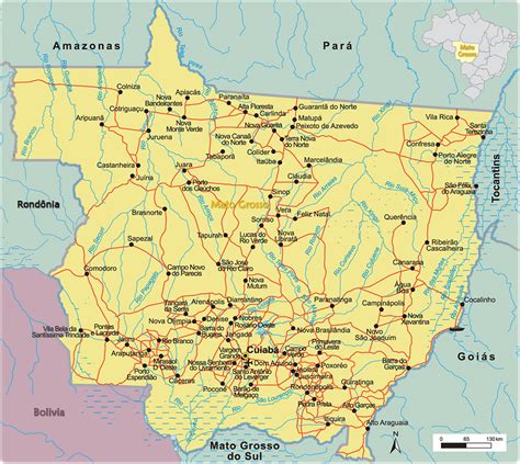 Mato Grosso Plateau Map