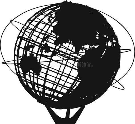 Unisphere Editorial Photo Illustration Of White Globe 15626336