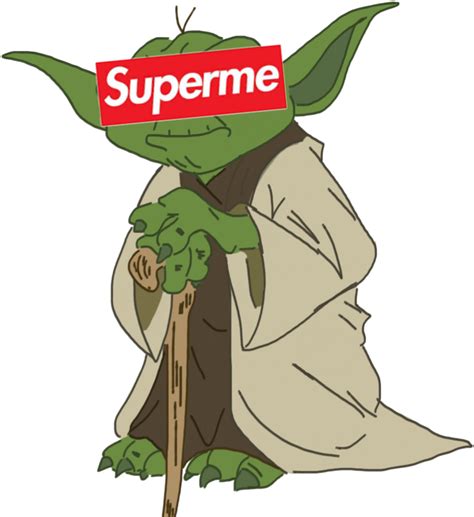 Yoda Supreme Stickers Dank Memes Sticker Whatsapp Transparent