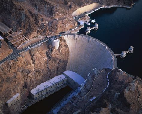 Hoover Dam On The Colorado River In Boulder City Nevada Is 726 Feet