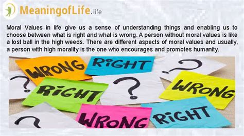 Importance Of Moral Value In Our Life Youtube