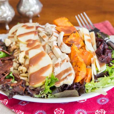 Harvest Turkey Cobb Salad With Cranberry Balsamic Dressing