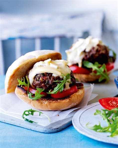 Whether you're stuffing your burger with brie, topping it with a runny egg or drenching it in garlic, your burgers are about to get less boring this. Brie beef burgers recipe | delicious. magazine