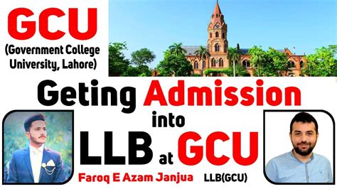 Getting Admission Into Llb Gcgovernment College University Lahore