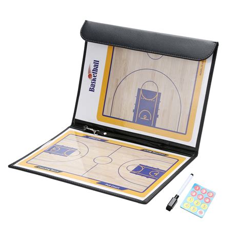 Basketball Coaching Board Double Sided Coaches Clipboard Dry Erase W