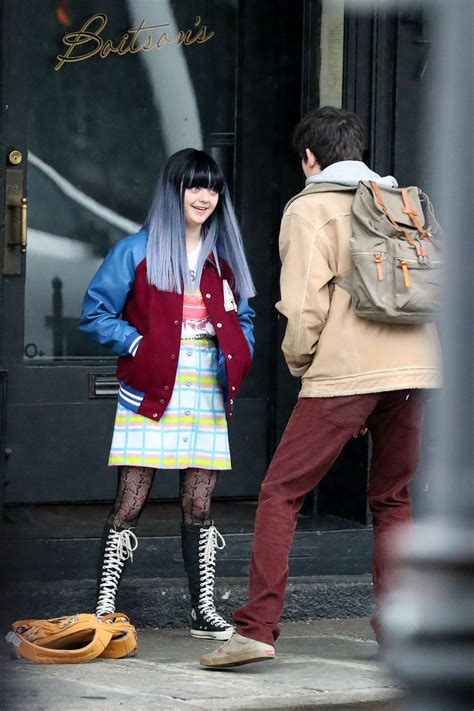 Maisie Williams On The Set With Asa Butterfield In Upstate New York 04