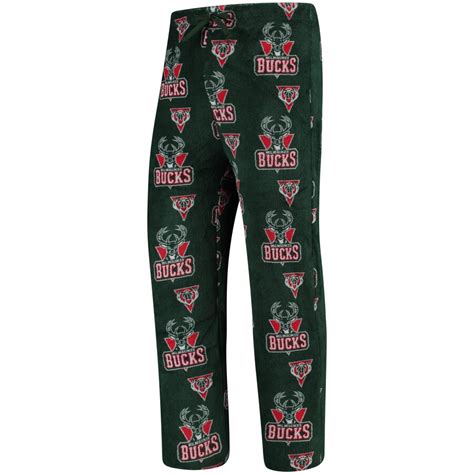 Unk Milwaukee Bucks Green Plush Team Lounge Pants