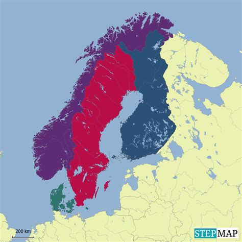 Stepmap Scandinavian Peninsula Landkarte Für Germany