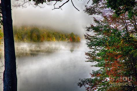 Autumn Fog On A Lake Photograph By George Oze Fine Art America