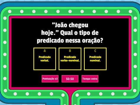 Tipos De Predicados Concurso De Preguntas