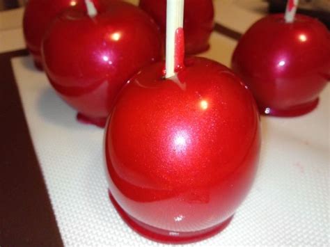 Metallic Red Cherry Flavored Candy Apples Cherry Flavor Candy Apples