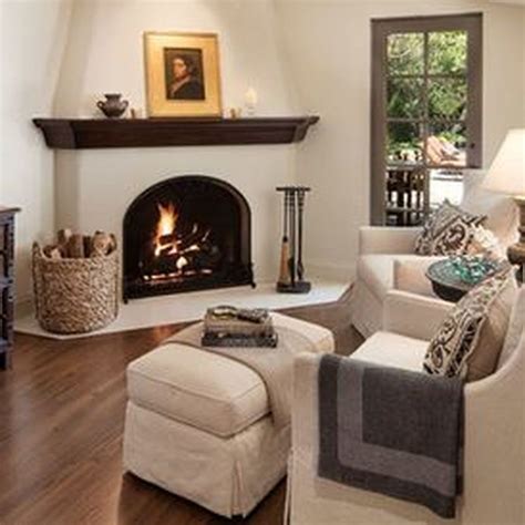 44 Stunning Corner Fireplace Ideas For Your Living Room Design