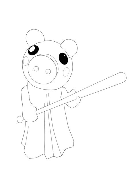Roblox Piggy Coloring Pages - 2 Free Coloring Sheets (2021) in 2021