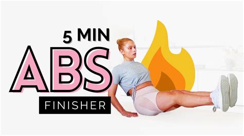 5 Min Ab Finisher Quick Ab Workout At Home Youtube