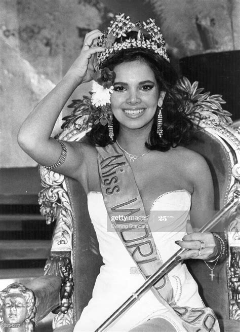 Tatiana Capote Vénézuéla 1979 Est Miss Monde Pageant Pageantry Miss