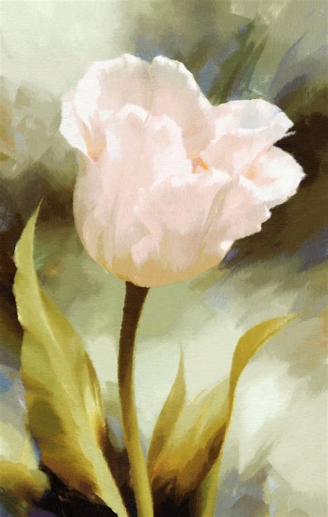 One Beautiful Flower Impressionism Painting By Georgiana Romanovna Pixels