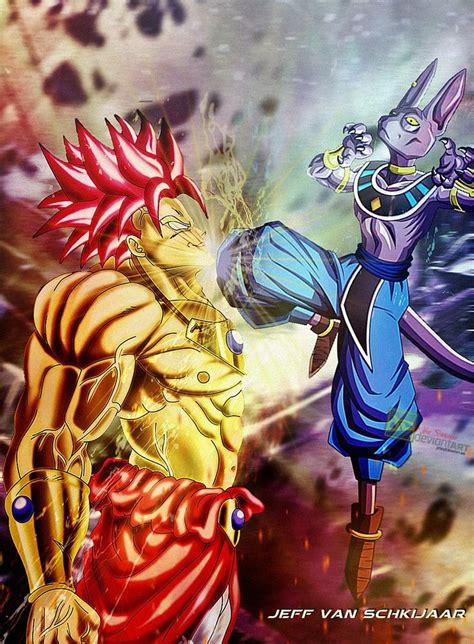 Goku & broly are two of the strongest warriors in the dragon ball franchise. Broly Super Saiyan God vs Bills by jeffery10 | Dragon Ball ...