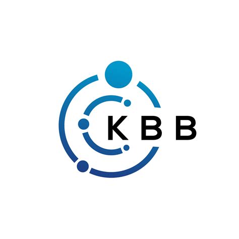 Diseño De Logotipo De Tecnología De Letras Kbb Sobre Fondo Blanco Kbb