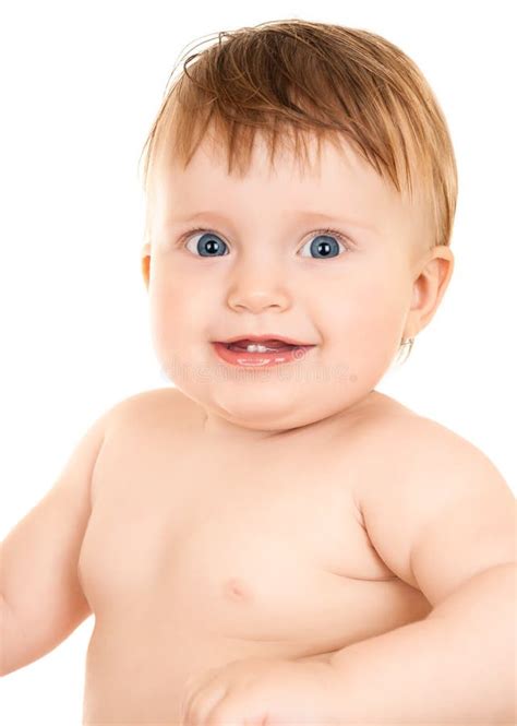 Baby On White Stock Photo Image Of Infancy Newborn 50668362