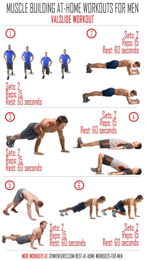 At Home Workouts For Men Muscle Building Workouts Home Workout Men Workout Plan For Men