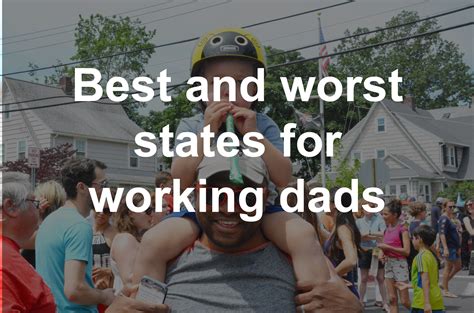 report best and worst states for working dads