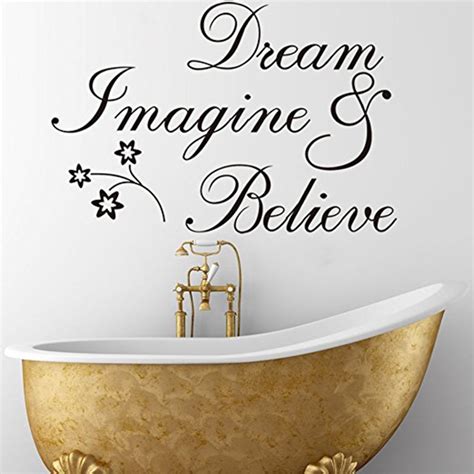 Witkey Dream Imagine And Believe Inspirational Wall Decal Stickers Quotes Saying And Words Diy