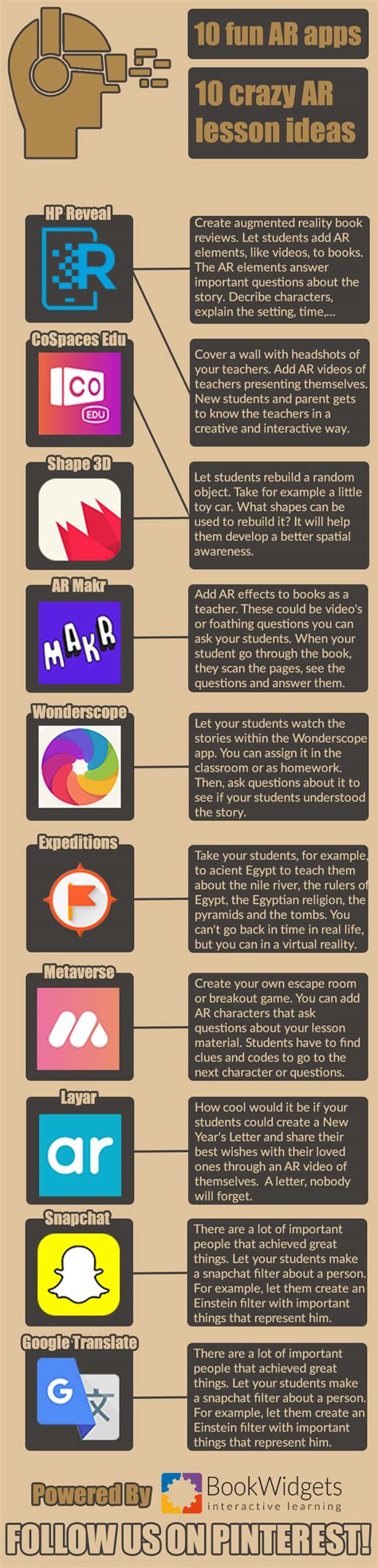 Augmented reality apps offer vast opportunities to diversify and shake up boring classes. 10 Fun augmented reality apps for teachers to use in the ...