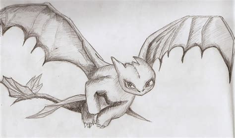 Toothless Flying Sketch By Originalfiat500 On Deviantart