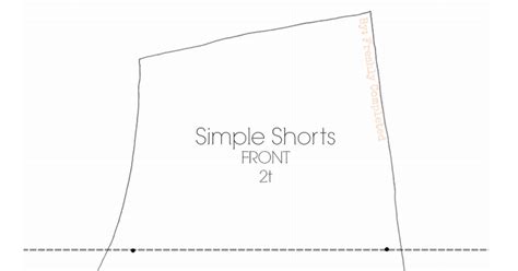 Simple Shorts Patternpdf Patron Couture