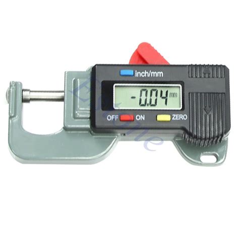 Portable Precise Digital Thickness Gauge Meter Tester Micrometer 0 To