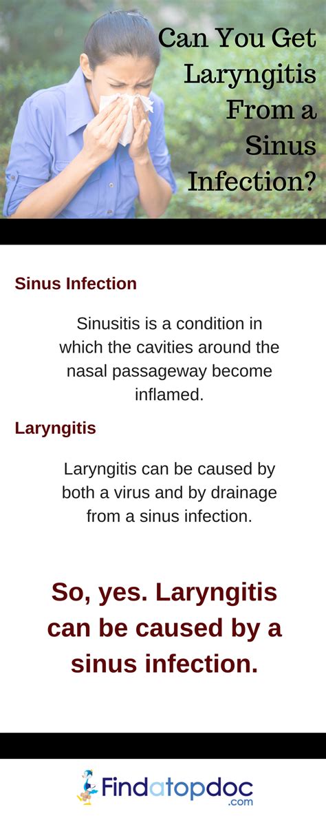 Can You Get Laryngitis From A Sinus Infection