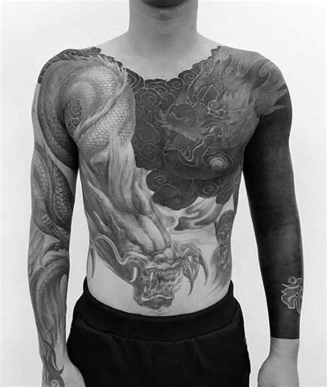 The bold design sees entire portions of your body covered in opaque black ink. 60 Blackout Tattoo Sleeve Designs For Men - Solid Black ...
