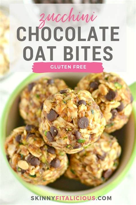 The best part about low carb oatmeal is the variations you can make with it! Zucchini Chocolate Oatmeal Bites {GF, Low Calorie ...