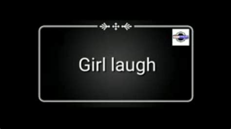 Girl Laugh Sound Effect Youtube