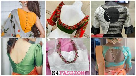 Stylish Blouse Back Neck Designs For Modern Look K4 Fashion