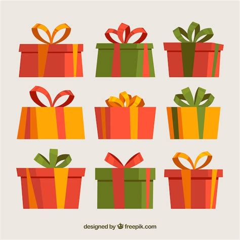 Kado Geschenkdozen Set Gratis Vector