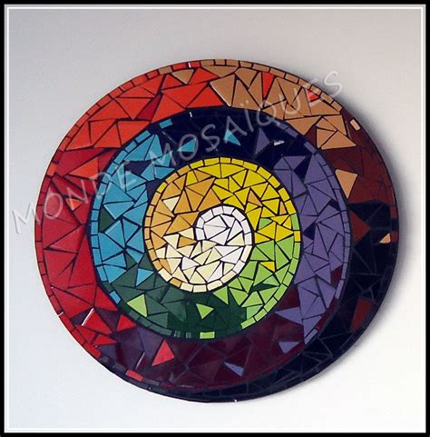 Espiral 3 Uniforme Y Multicolor Mosaic Stepping Stones Pebble Mosaic