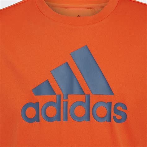 Adidas تيشيرت Adidas Designed To Move Big Logo بُرتقالي Adidas Sa