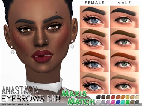 Maxis Match Eyebrow Pack N02 By Pralinesims At Tsr Sims 4 Updates