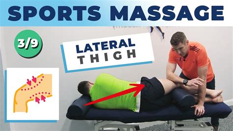 sports massage tutorial lateral thigh soft tissue mobilization for knee injuries hamstring