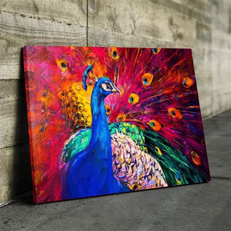 Abstract Paintings Of Peacocks