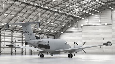Beechcraft Rc12x Guardrail Us Army Aircraft 3d Model 139 Max C4d