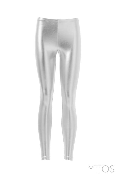 Jacqueline Silver Metallic Leggings Metallic Leggings Silver Metallic Leggings Shiny Tights