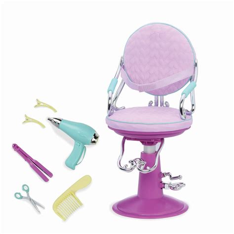 Our Generation Sitting Pretty Salon Chair Hair Styling Accessory Set For 18 Dolls 1 Ct Shipt