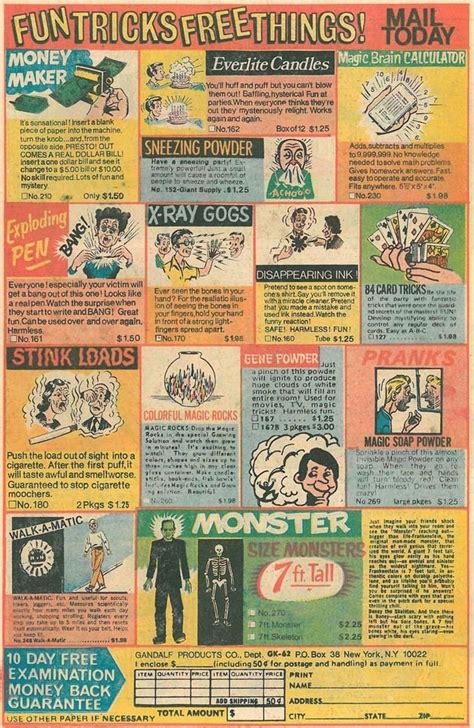 80s Comic Book Ads Rnostalgia