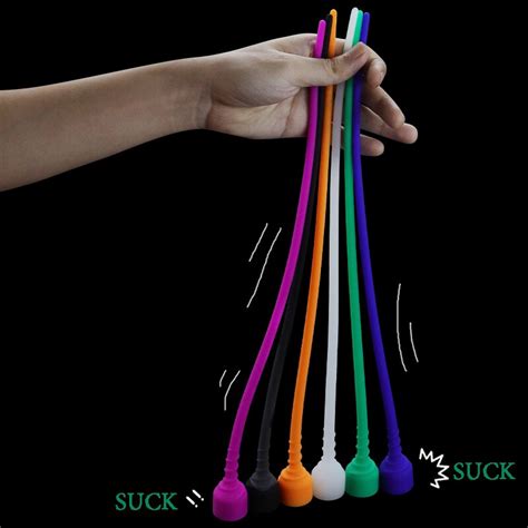 Suction Cup Urethral Stimulator Silicone Penis Plug Screw Neck Sounding Rod Hands Free
