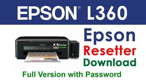 Epson L360 Resetter Tool Download For Free 2021 Epson Ink Tank Printer Tank Printer